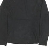 THE NORTH FACE Womens Black Patterned Jumper 1/4 Zip Regular Fit L