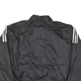 ADIDAS Womens Black Jacket M Polyester Blend Zip Plain Casual Sportswear