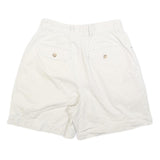 EDDIE BAUER Womens Cotton White Casual Shorts XS W26 Summer Style