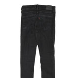 LEVI'S Womens Slim Black Denim Slim Jeans Zip W27 L28 Stylish Fitted