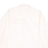 BIG STAR Mens White Shirt M Cotton Blend Casual Button-Up Pocket