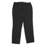 TREVOLUTION Lined Mens Black Polyester Blend Regular Straight Trousers W34 L32