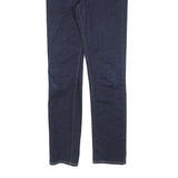 LEVI'S Womens Slim Dark Blue Denim Jeans Cotton Blend Zip W28 L32 Classic Fit