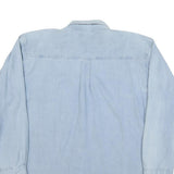 Mens Light Blue Racing 24 Button Down Cotton Blend Shirt XL