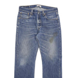 LEVI'S 501 Mens Jeans Blue Regular Straight Denim Medium W32 L30 Classic Button