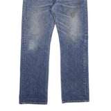 LEVI'S 501 Mens Jeans Blue Regular Straight Denim Medium W32 L30 Classic Button