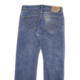LEVI'S 501 Mens Jeans Blue Regular Straight Denim Medium W32 L30 Classic Button
