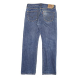 LEVI'S 501 Mens Jeans Blue Regular Straight Denim Medium W32 L30 Classic Button