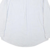 CHAPS Mens Blue & White Striped Shirt XL Button-Down Collar Cotton Blend