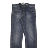 WRANGLER Mens Slim Slim Straight Denim Medium W34 L34 Classic Zip Jeans