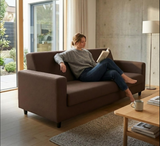 Anyseat 3-Seater Sofa Cover – Plain Coffee Style Slipcover for Living Room Chair Protection