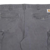 CARHARTT Mens Shorts Grey Cargo Relaxed Fit XL W40 Durable Workwear