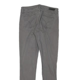 CALVIN KLEIN Womens Slim Grey Cotton Blend Slim Leg Trousers W30 L30 Stylish Zip