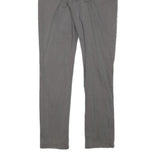 CALVIN KLEIN Womens Slim Grey Cotton Blend Slim Leg Trousers W30 L30 Stylish Zip