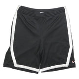NIKE Mens Black & White Sports Casual Shorts L W34 Athletic Gymwear