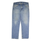 CARHARTT Mens Jeans Blue Regular Straight Denim Medium W38 L31 Zip Closure