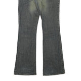 H&M Womens Blue Regular Flared Denim Medium W32 L32 Jeans Classic Cotton Blend