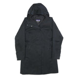 PATAGONIA Womens Black Outdoor Jacket M Polyester Zip Hooded Plain Water