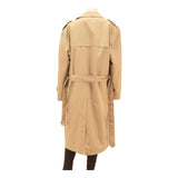 WINDSOR Mens Beige Classic Trench Coat L Polyester Blend Button Closure Stylish