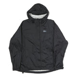 HELLY HANSEN Womens Black Outdoor Jacket M Polyester Plain Hooded Zip