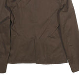 GAP Womens Brown & Beige Cotton Blend Tailored Blazer Jacket UK 8 Button Closure