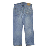 LEVI'S Mens Regular Fit Blue Denim Straight Jeans W36 L30 Classic Cotton Blend