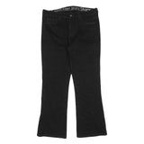 CALVIN KLEIN JEANS Womens Black Regular Flared Denim W34 L30 Classic Cotton
