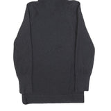 ADIDAS Womens Black Hoodie S ¼ Zip Logo Cotton Sweatshirt Casual