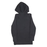 ADIDAS Womens Black Hoodie S ¼ Zip Logo Cotton Sweatshirt Casual