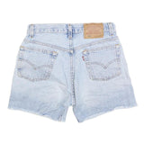LEVI'S Womens Denim Blue Shorts M W29 Casual Cotton Blend 501 Label