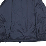 DICKIES Mens Navy Blue Button Nylon Jacket 2XL Plain Classic Casual Workwear