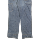 CARHARTT Mens Jeans Blue Regular Straight Denim Medium W36 L32 Workwear Zip