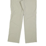 TCHIBO Womens Polyester Blend Beige Regular Fit Straight Leg Trousers W32 L32