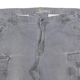 CARHARTT Mens Shorts Grey Cargo Relaxed Fit 2XL W42 Workwear Cotton Blend