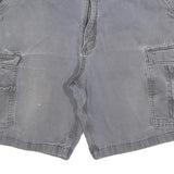 CARHARTT Mens Shorts Grey Cargo Relaxed Fit 2XL W42 Workwear Cotton Blend