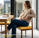 Anyseat Yellow Fur Stretch Chair Cover – Washable, Removable Dining & Kitchen Seat Protector