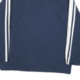 NIKE Mens Blue & White Track Jacket XL Polyester Blend Zip Plain Sportswear