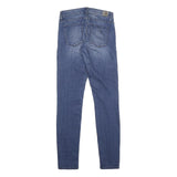 GUESS Womens Slim Blue Denim Jeans Cotton Blend Zip W26 L32 Skinny Fit Stylish
