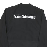 ADIDAS Mens Black FC Oberdiessbach Logo Zip Jacket L Polyester Blend Plain