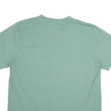 DICKIES Mens Green T-Shirt 2XL Short Sleeve Crew Neck Pocket Plain Cotton Blend