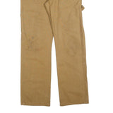 DICKIES Mens Cotton Blend Beige Regular Fit Straight Leg Trousers W32 L32