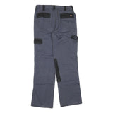 DICKIES Mens Cotton Blend Black & Grey Workwear Regular Fit Straight Leg