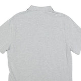NIKE Mens Grey Short Sleeve Plain Polo Shirt M Cotton Casual Sportswear