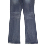 REALCO JEANS Womens Jeans Blue Regular Bootcut Denim Medium W34 L34 Embroidered