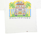 OCEAN SHIRTS Mens White Mabuhay Philippines Graphic T-Shirt L Short Sleeve Crew