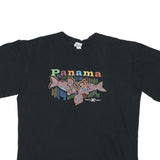 CELEBRITY CRUISES Mens Black Panama Graphic T-Shirt XL Short Sleeve Crew Neck