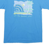 HANES Mens Blue Graphic T-Shirt L Short Sleeve Crew Neck Honolulu Symphony Print