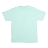 HANES Mens Light Blue Graphic T-Shirt L Short Sleeve Crew Neck Duck Print