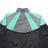 PUMA Womens Black & Grey Aqua Zip Polyester Track Jacket M Sportswear