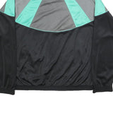 PUMA Womens Black & Grey Aqua Zip Polyester Track Jacket M Sportswear